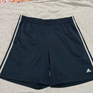 Navy Adidas Athletic Shorts, Large